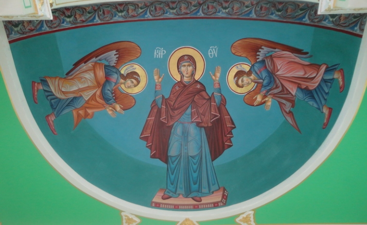 Розпис храму св. Харалампія, Свята Гора Афон